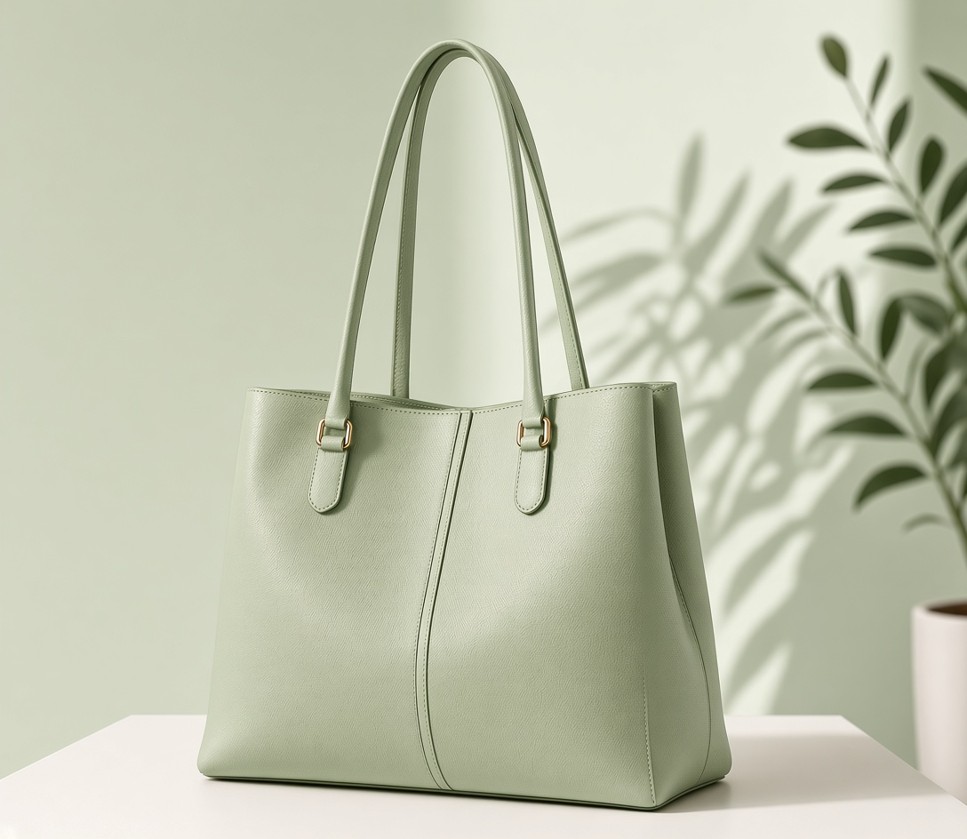 Elegant leather tote bag